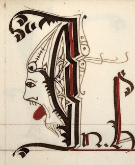 Lettrine du Liber marcarum (Codex 326, 1441)