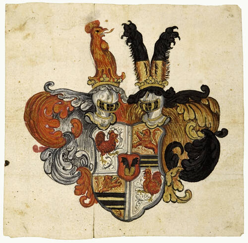 Blason de la famille de Blarer (B 117-118/5a, 1738)